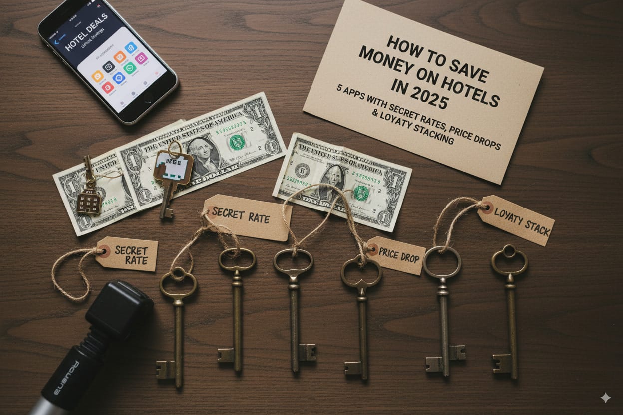 How to Save Money on Hotels in 2025: 5 Apps with Secret Rates, Price Drops & Loyalty Stacking